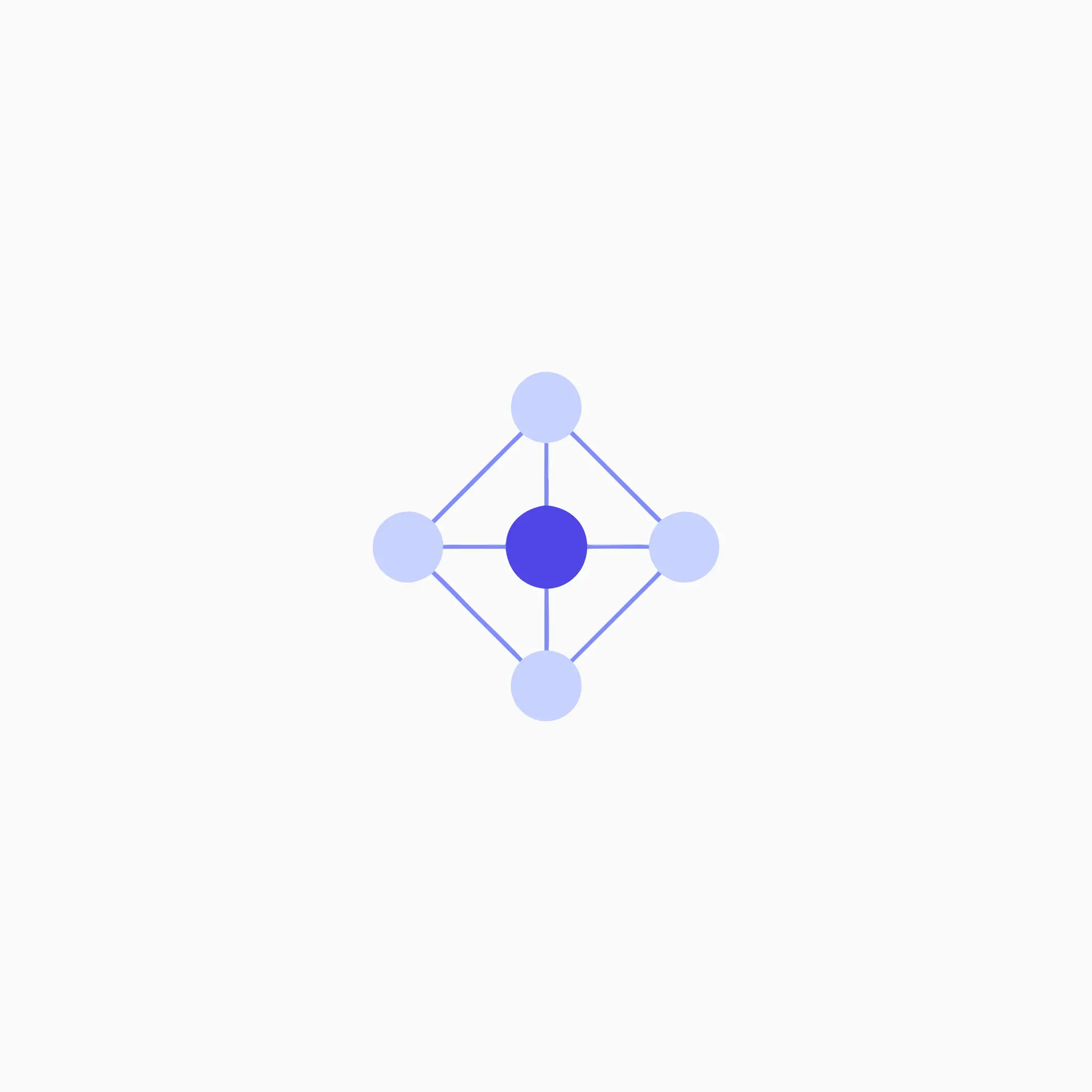 Abstract illustration of connected circles forming a network, representing contact and pipeline management